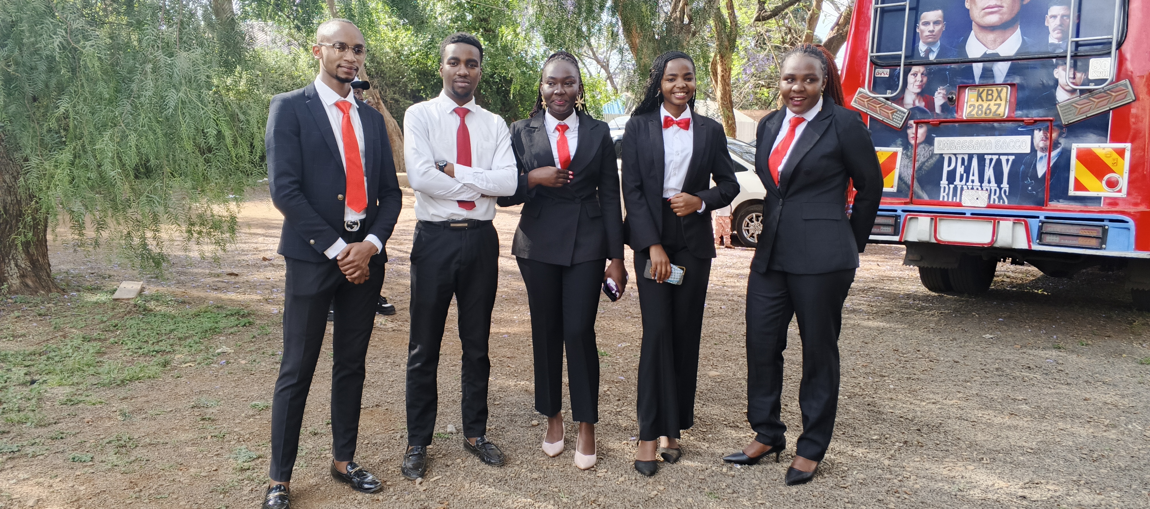 Ushering team welcoming members